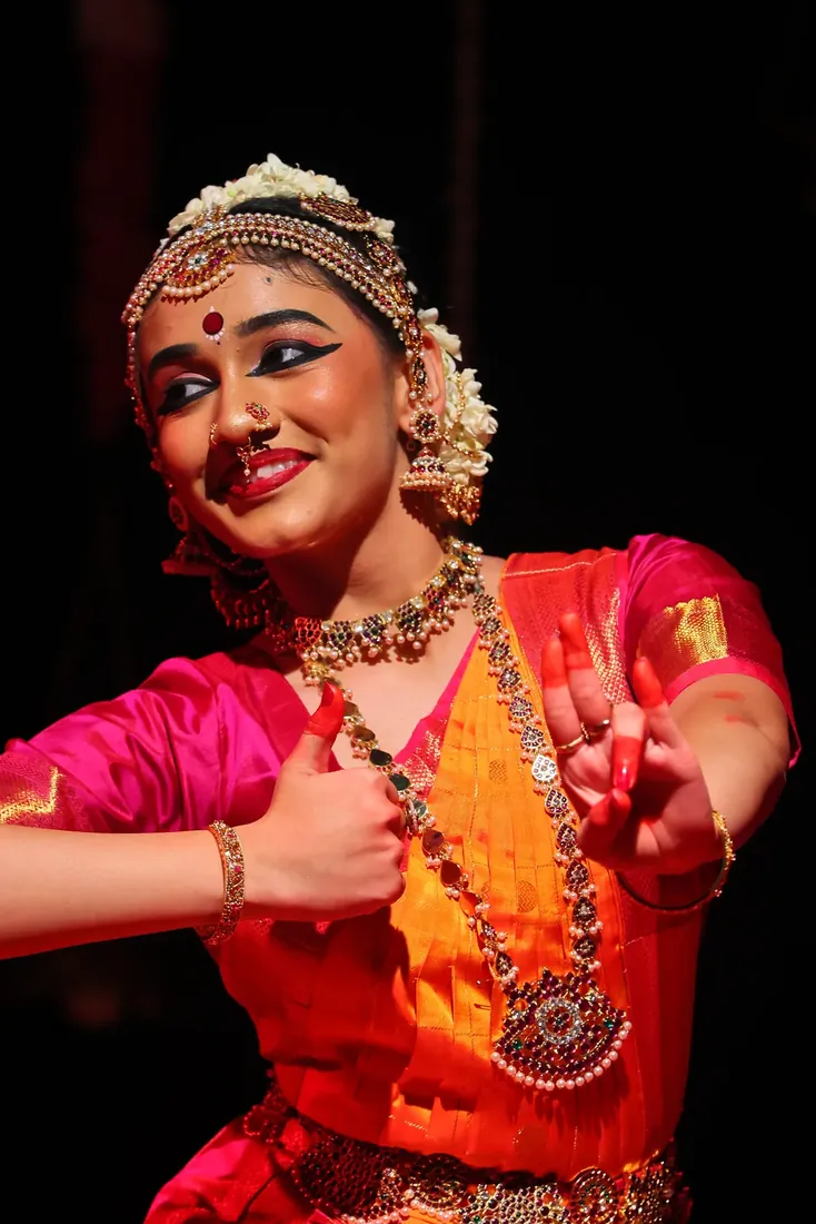 A joyful expression during the opening dances