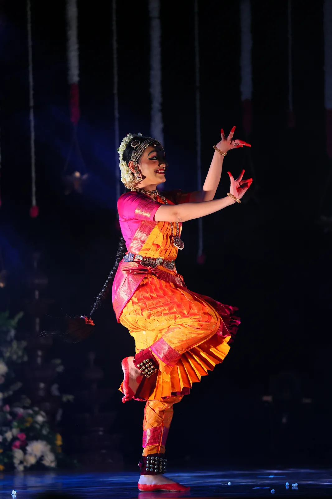 A dynamic pose in her opening costume