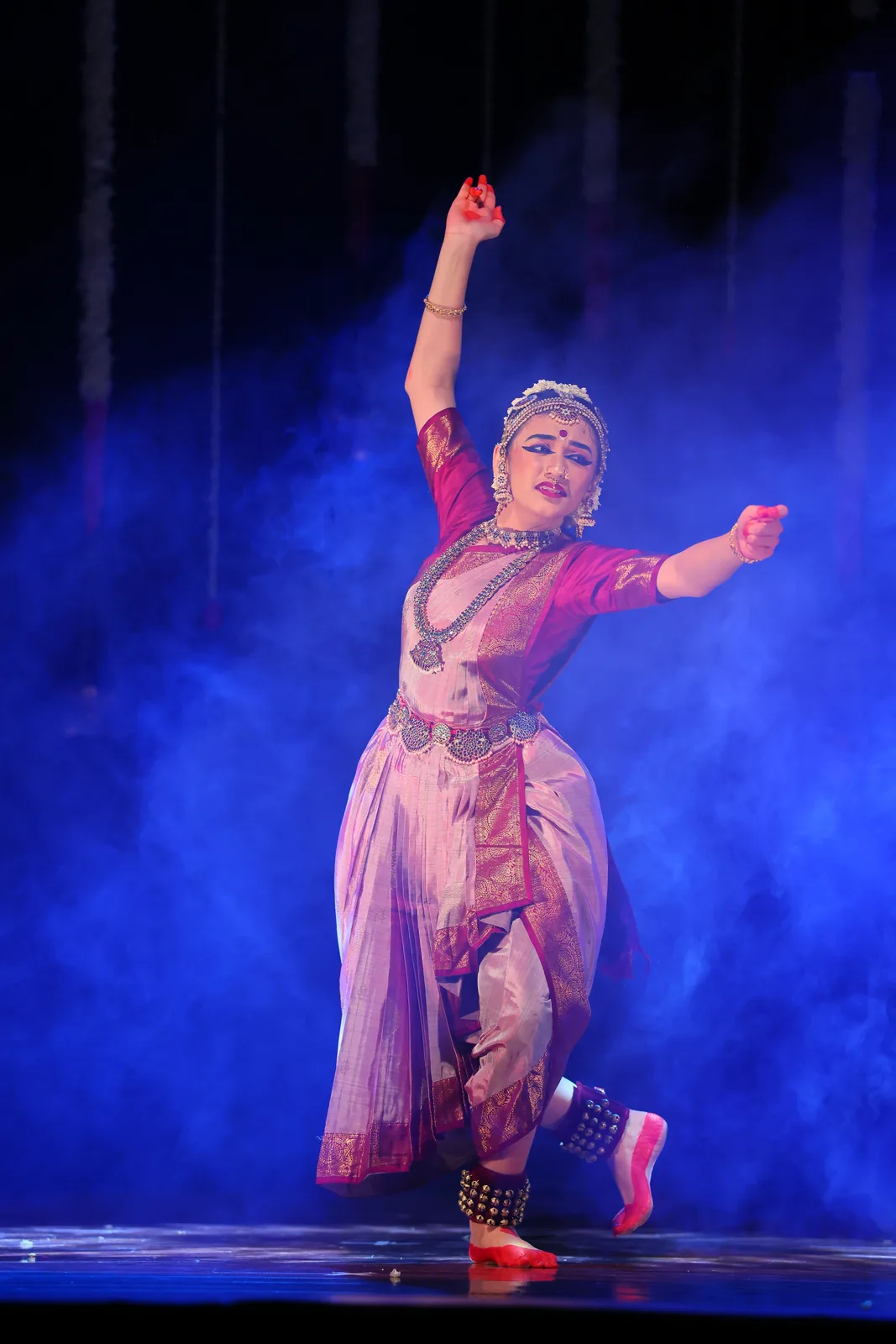Ananya smiling in a graceful stance