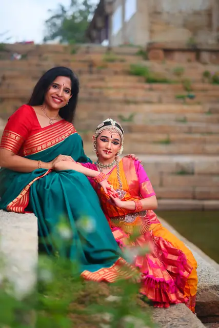 Ananya with her Guru