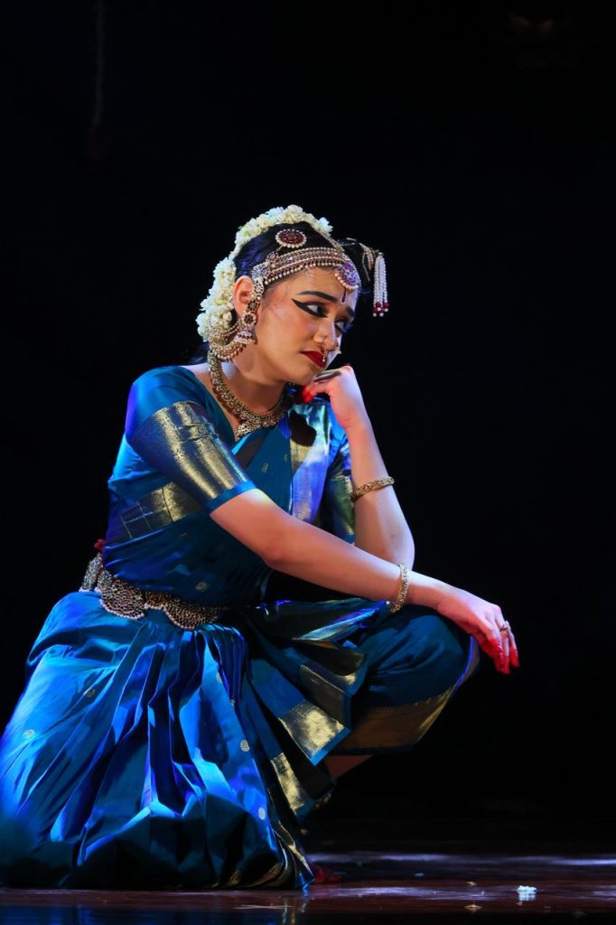 Ananya portraying longing in a seated pose